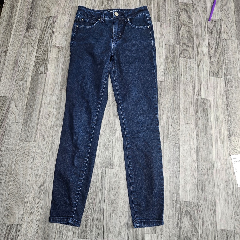 Maurices Everflex Jeans Womens 2 Regular Dark Blue High Rise Skinny Denim